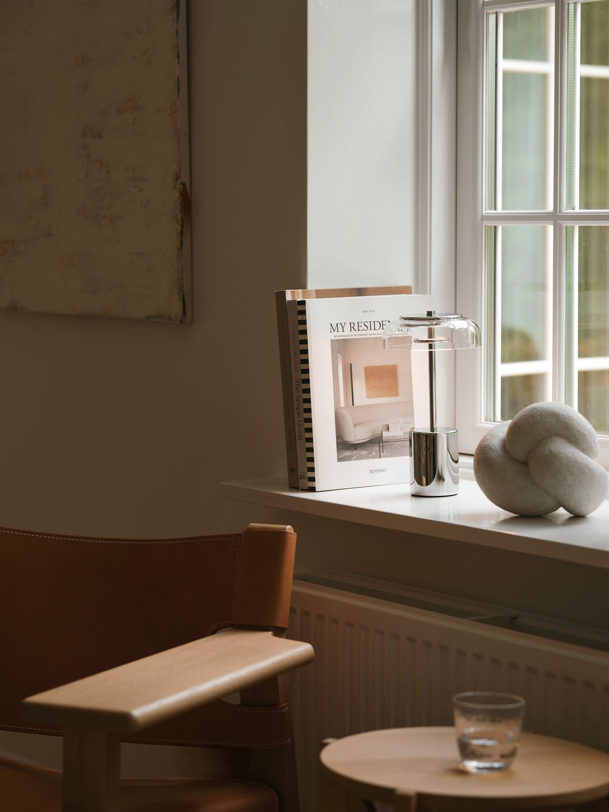 Blossi Table Mini, portable bordlampe, chrome • NUURA - Copenhagenhomedesign