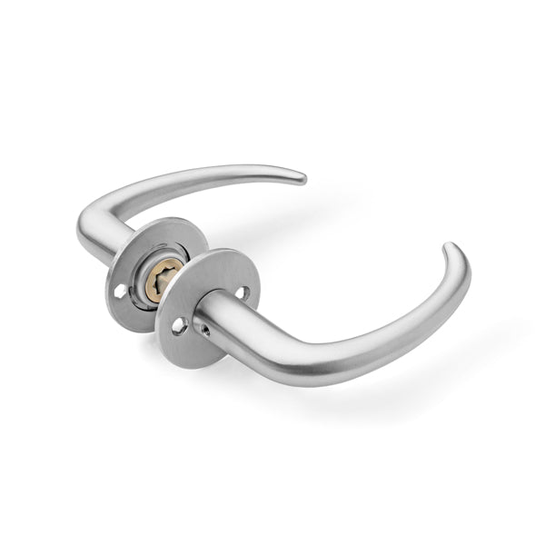 Dørhåndtag Classic, børstet rustfrit stål • d line - Copenhagenhomedesign
