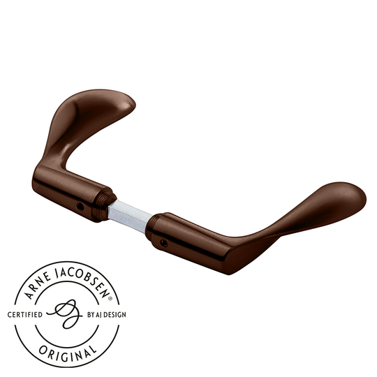 Arne Jacobsen dørhåndtag uden roset - AJ111 dørgreb i bronze, stor model • d line