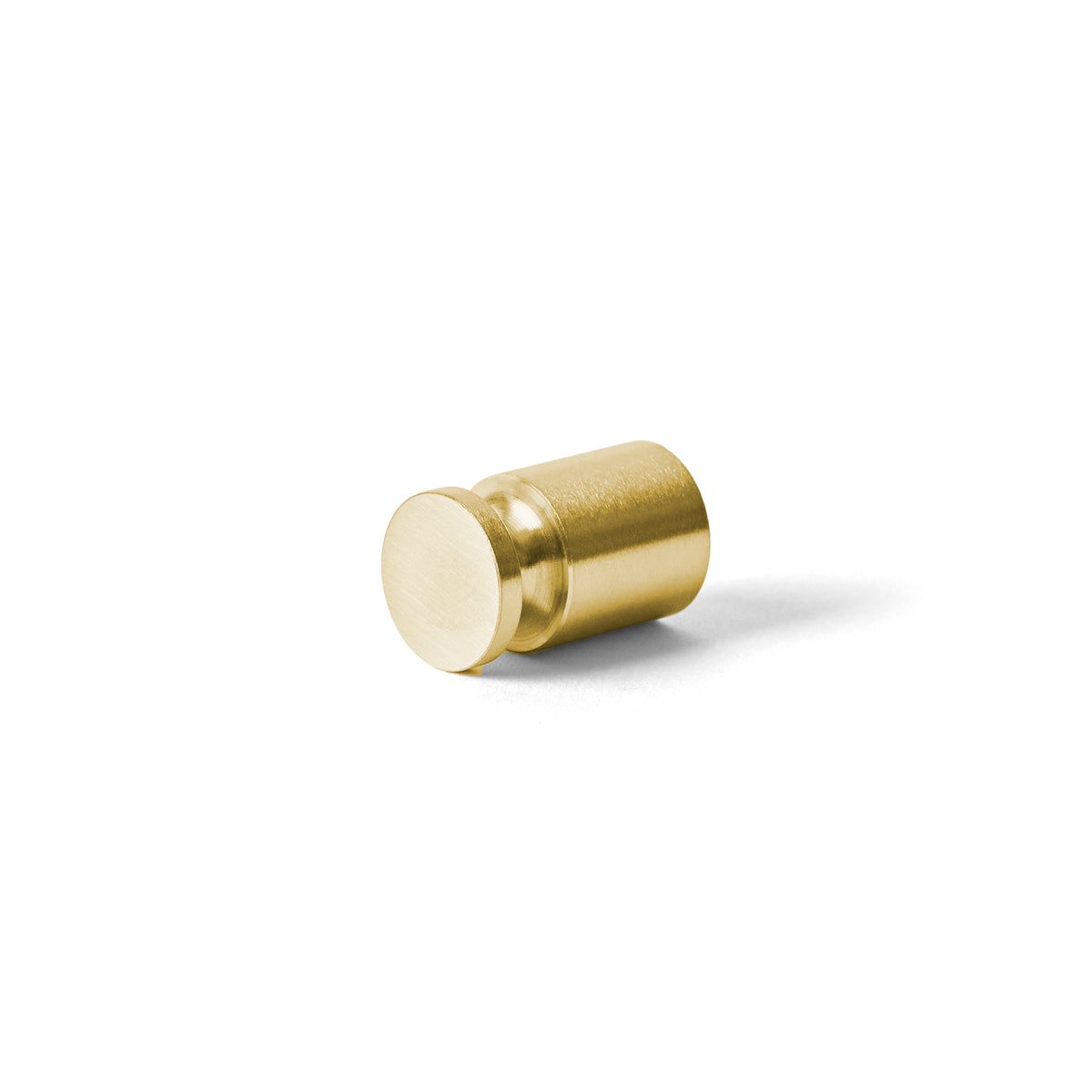 Knop Ø14 mm, børstet messing finish • d line - Copenhagenhomedesign