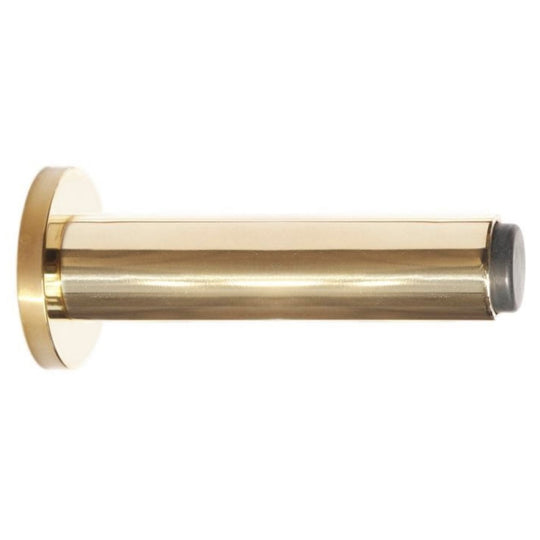 Skodsborg dørstopper 70 mm, blank messing uden lak • KYNER & Co