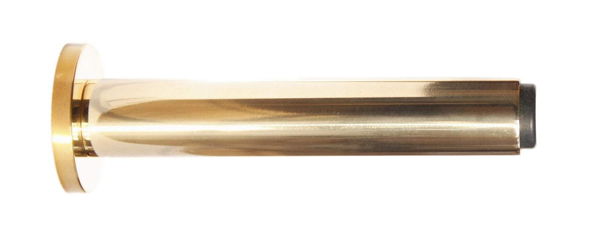 Skodsborg dørstopper 93 mm, blank messing uden lak • KYNER & Co