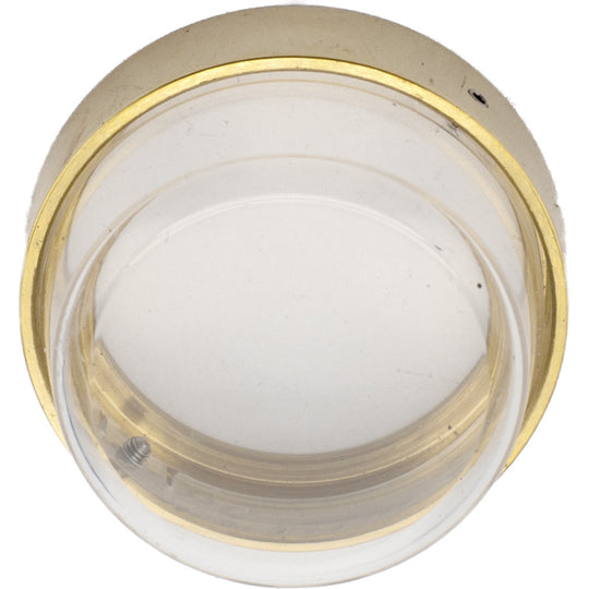 Nødudgangsbesætning inkl. plastboble, poleret messing uden lak  • KYNER & Co