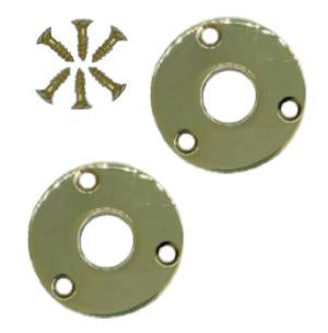 Rosetter 1980 med træskruer, poleret messing uden lak  • KYNER & Co