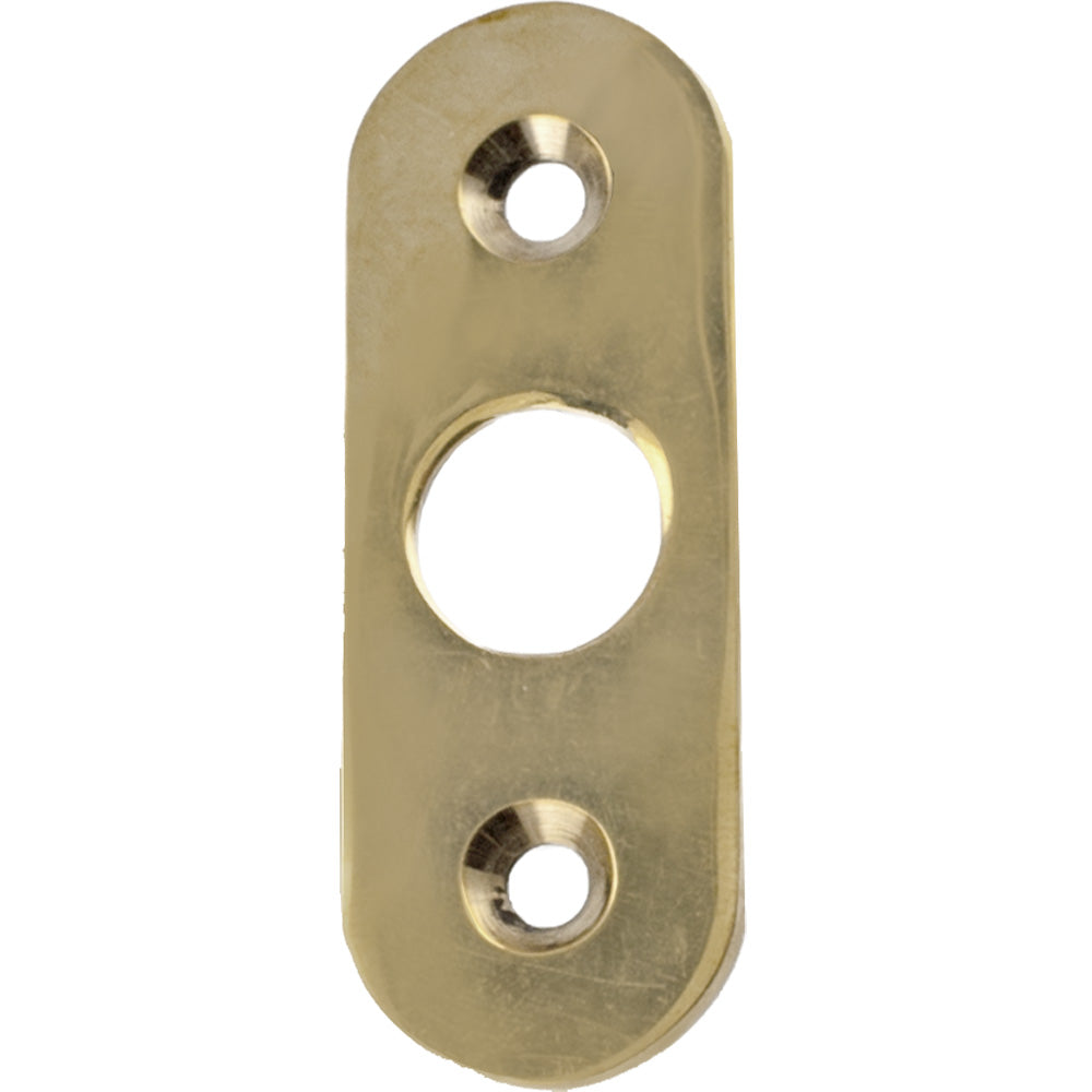 Roset smalprofil plan, poleret messing uden lak  • KYNER & Co