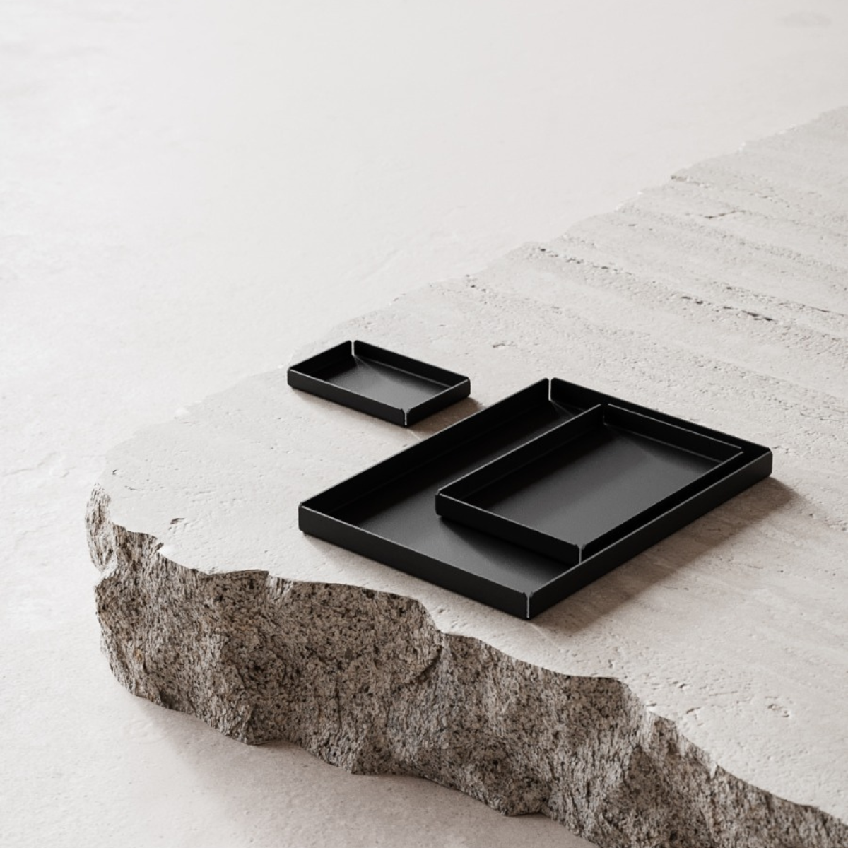 Metalbakker (3 stk.), sort • NICHBA