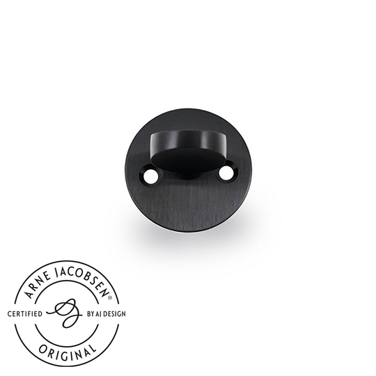 Arne Jacobsen vrider til hoveddør, sort (PVD sort), c/c 30 mm. ASSA • d line
