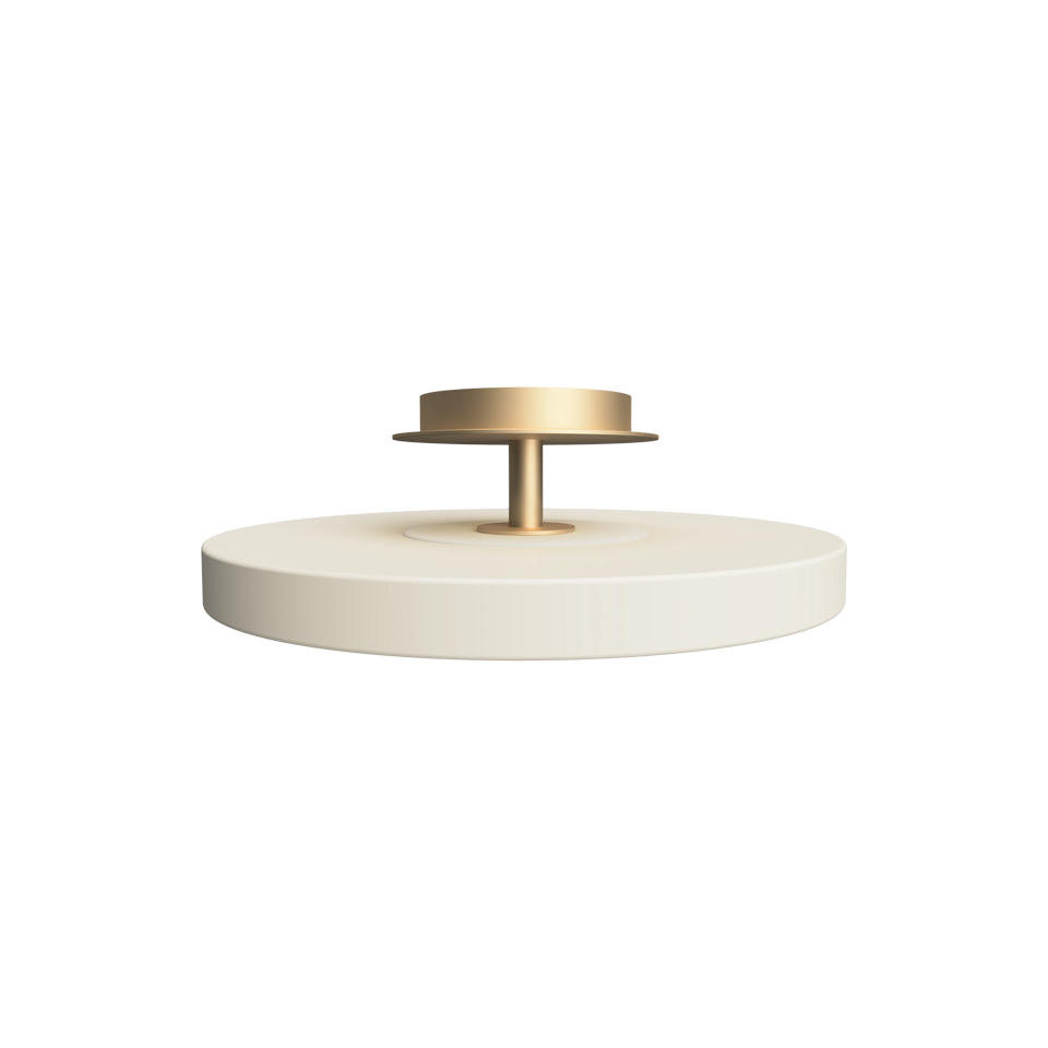 Asteria Up Plus loftlampe, hvid og messing • UMAGE