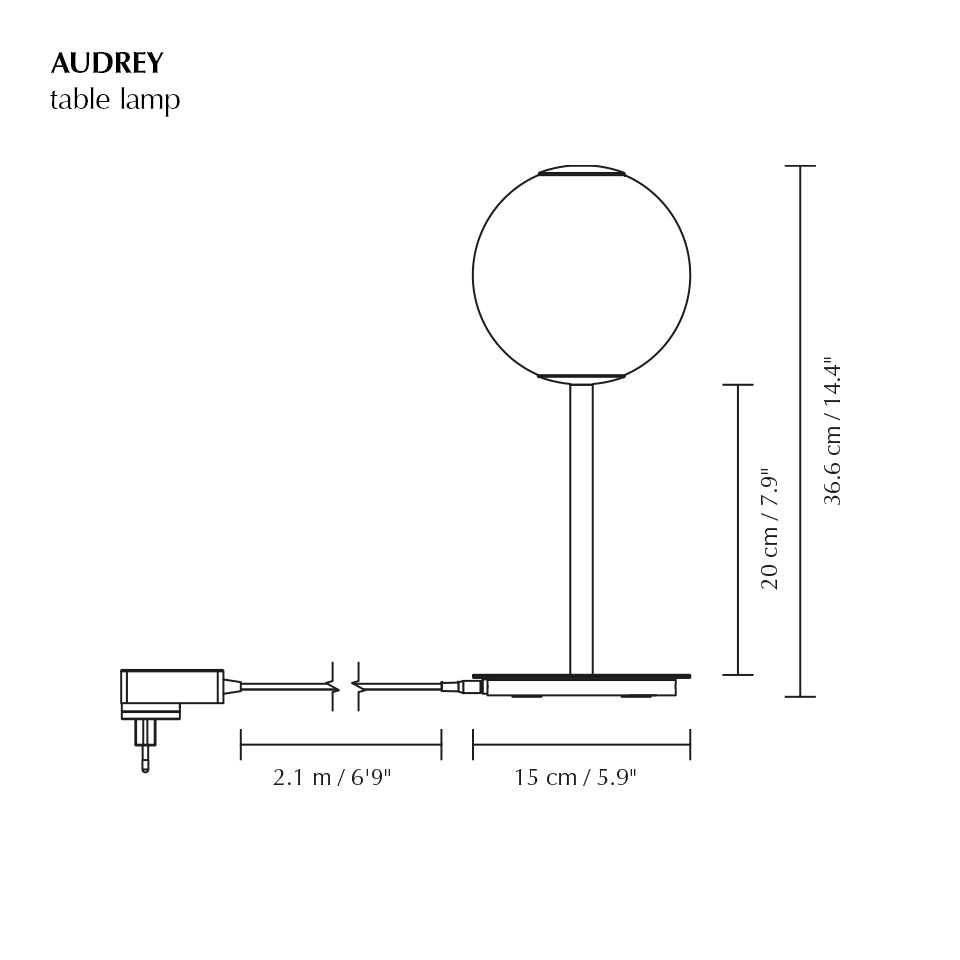 Audrey Table bordlampe • UMAGE
