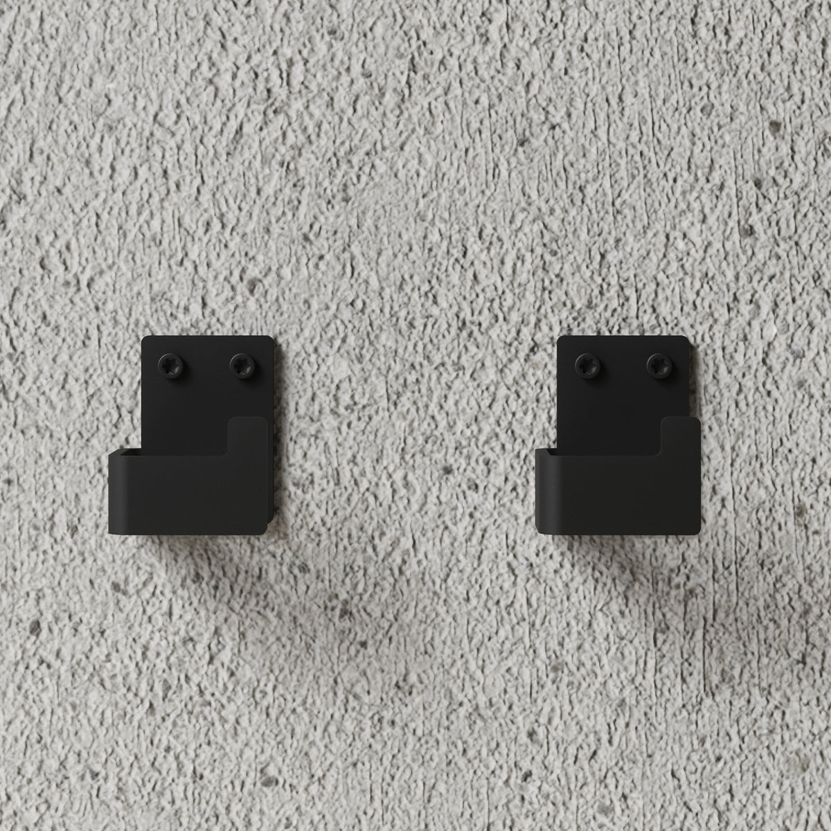 Badeværelsesknage, sort (2 stk.) • NICHBA - Copenhagenhomedesign