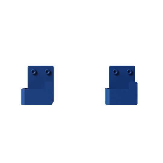 Badeværelsesknage, blå (2 stk.) • NICHBA