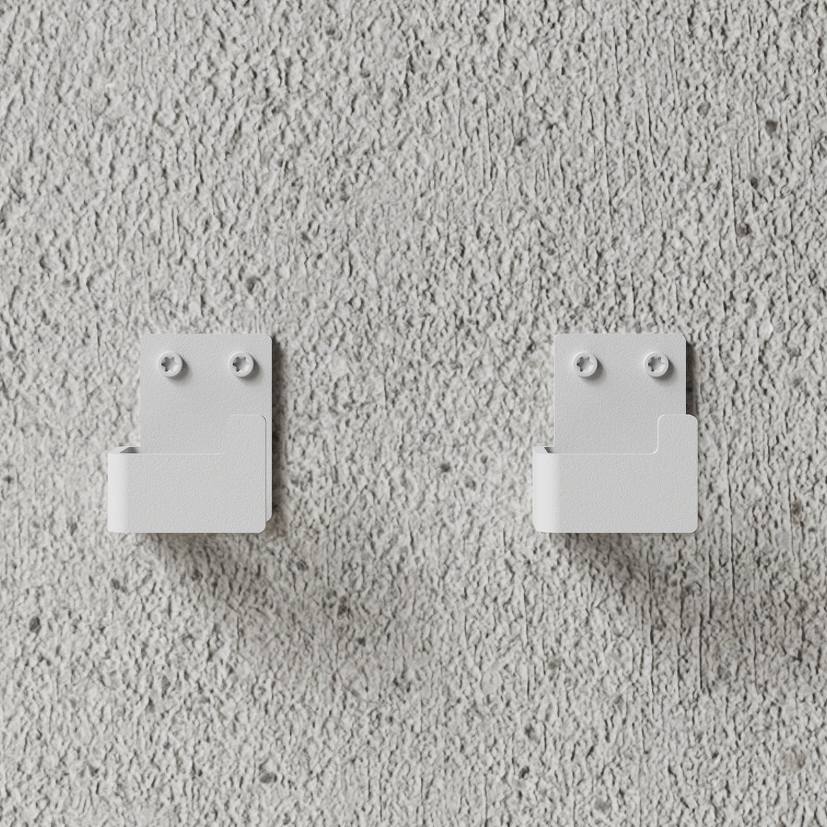 Badeværelsesknage, hvid (2 stk.) • NICHBA - Copenhagenhomedesign