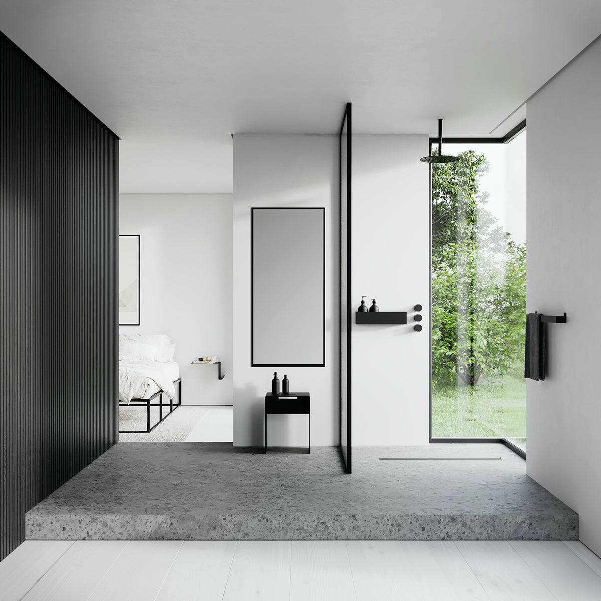 Brusehylde, sort • NICHBA - Copenhagenhomedesign