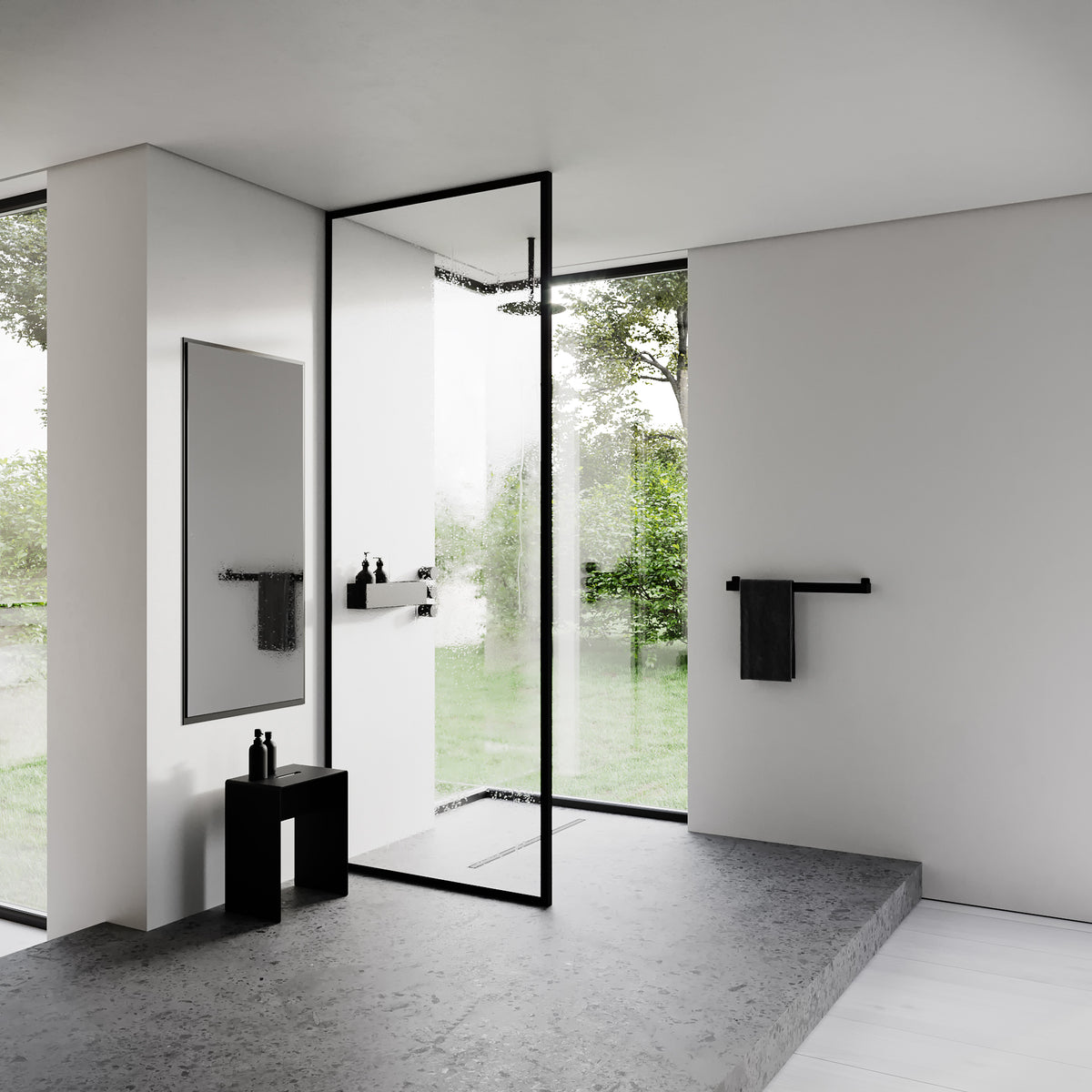Håndklædeholder, sort • NICHBA - Copenhagenhomedesign