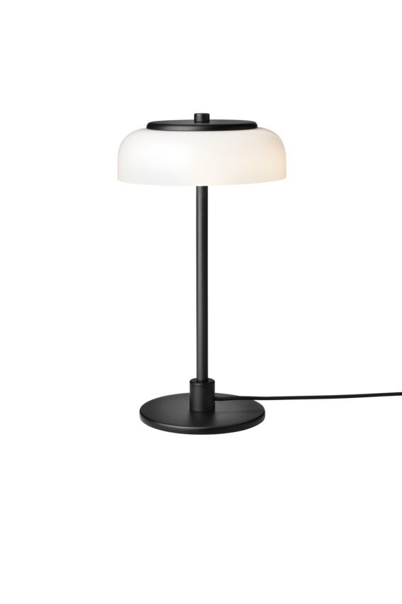 Blossi Table Small bordlampe, sort / opal • NUURA