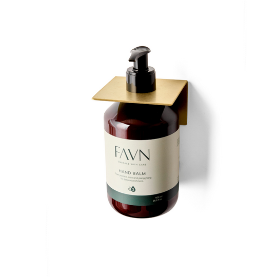 Sæbeholder til 1 flaske, messing • Bastant Design