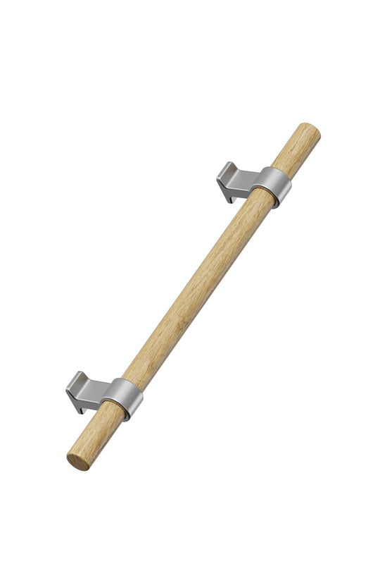 BOND WOOD greb, egetræ og rustfrit stål look (inox look) • Furnipart