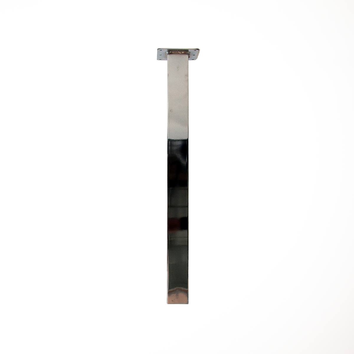 Bordben i blank krom, firkantet, justerbart, højde 71 cm. (4 stk.) - Copenhagenhomedesign