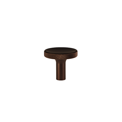 Møbelknop med diamond cut i bronze / bruneret messing - Søllerød • Chr. Jørgensen