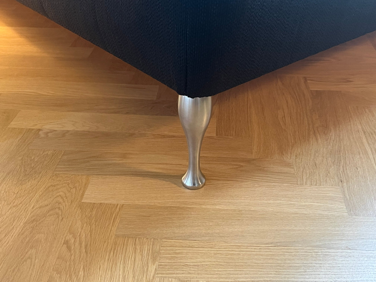 Sengeben / sofaben BOWL, rustfrit stål look (4 stk.) - Copenhagenhomedesign