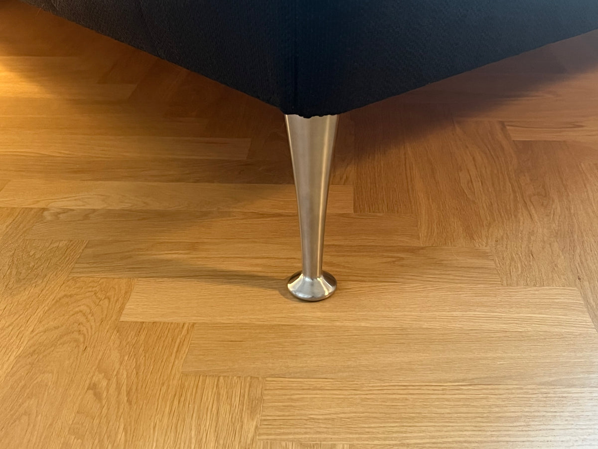 Sengeben / sofaben CHAMP, rustfrit stål look (4 stk.) - Copenhagenhomedesign