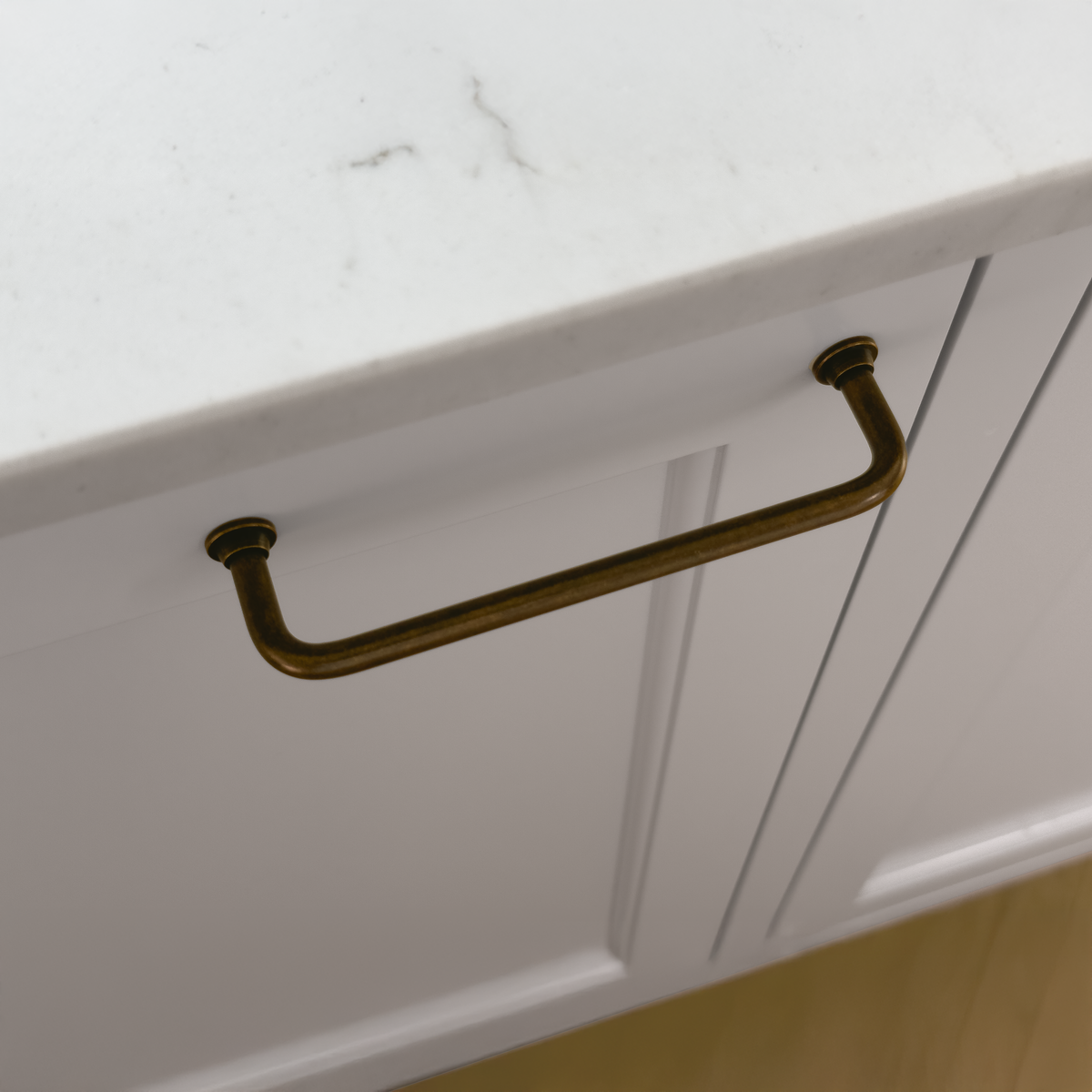 Køkkengreb i antik messing - Frederiksberg • Chr. Jørgensen - Copenhagenhomedesign