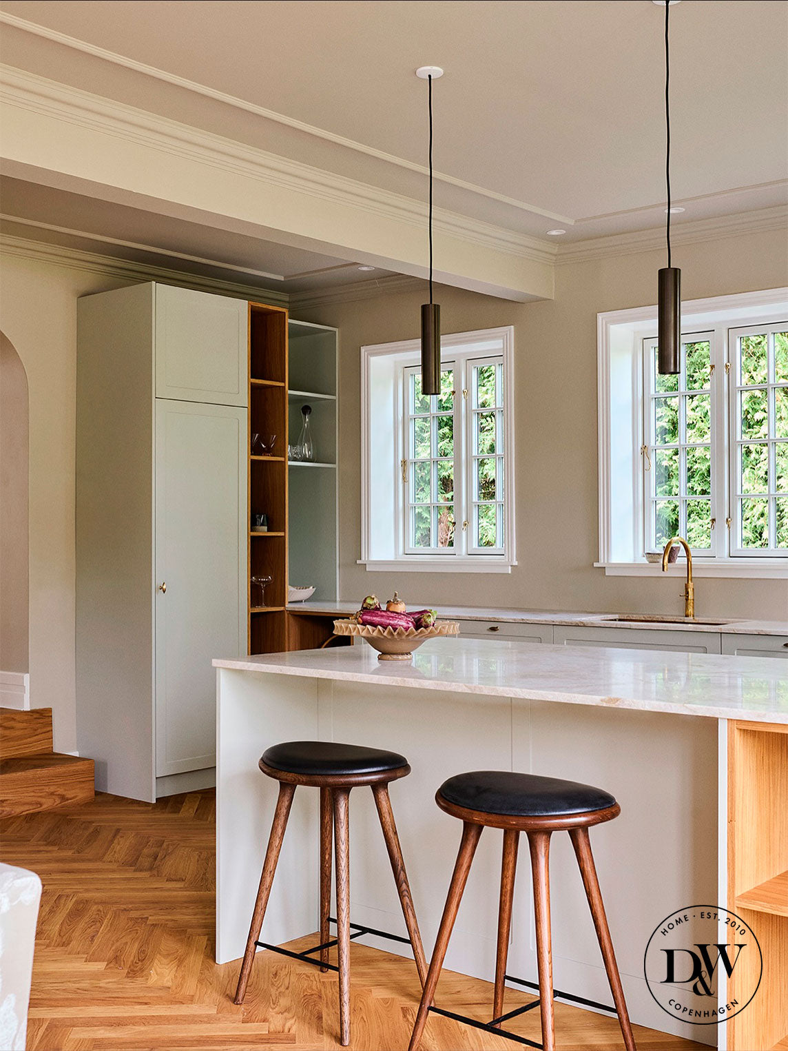 Møbelknop i børstet messing uden lak - Nyholm • Chr. Jørgensen - Copenhagenhomedesign