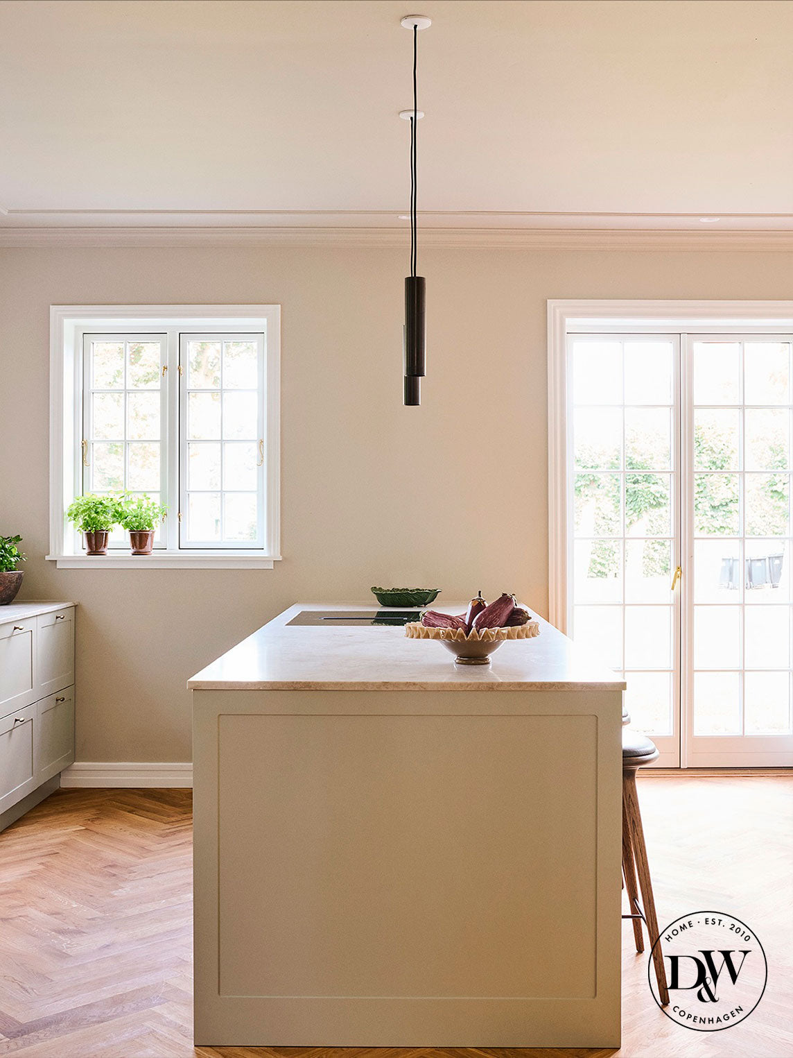 Møbelknop i børstet messing uden lak - Nyholm • Chr. Jørgensen - Copenhagenhomedesign