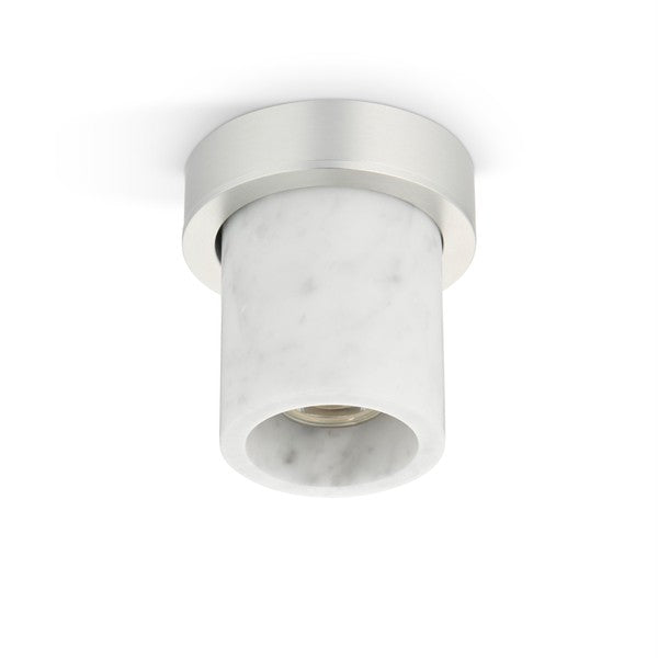 Miss Marble spot, rustfrit stål look og hvid carrara • Design by Us