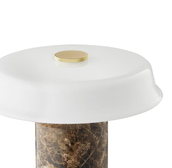 TRIP No. 2 portable bordlampe, dark emperador/opal glossy • Design by Us