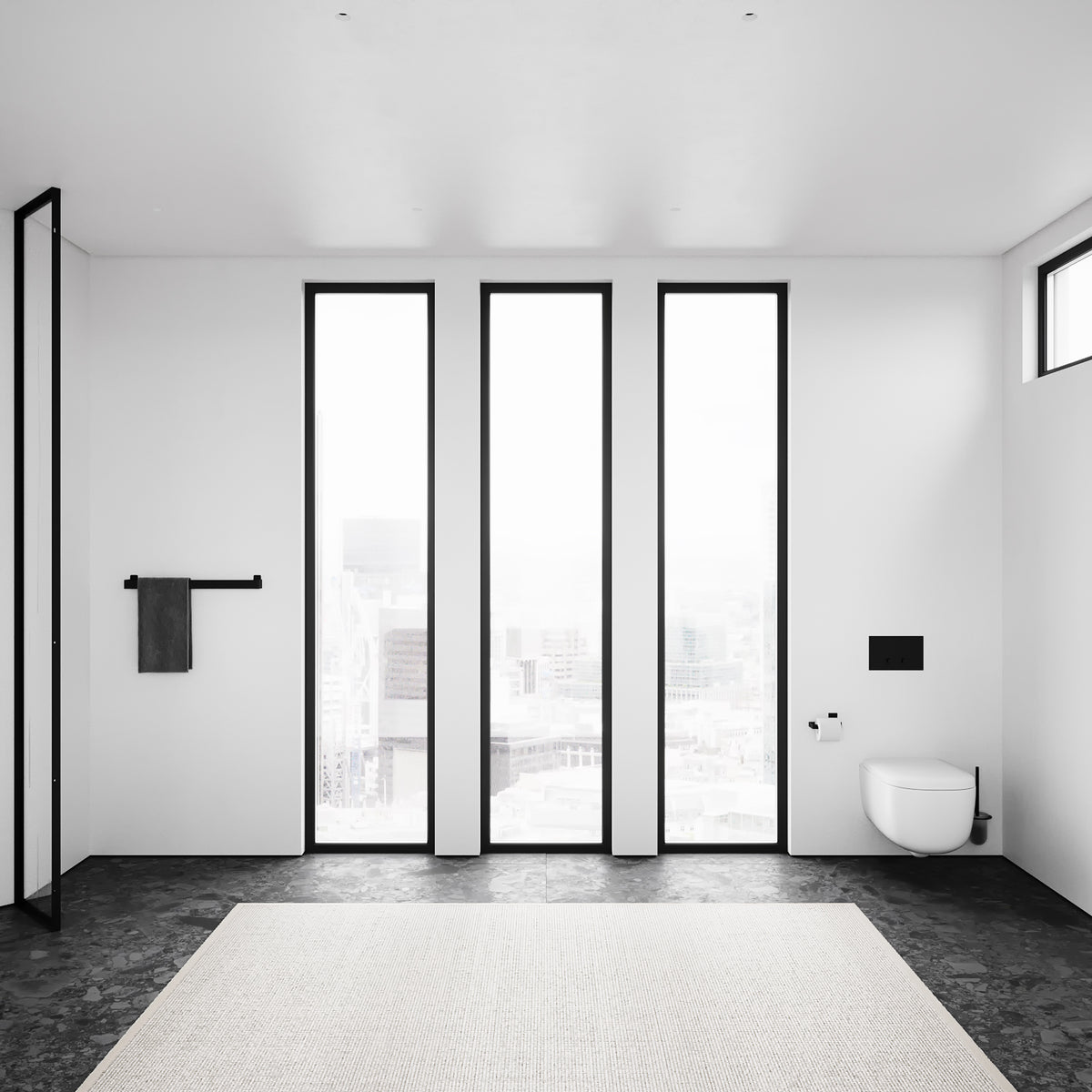 Håndklædeholder, sort • NICHBA - Copenhagenhomedesign