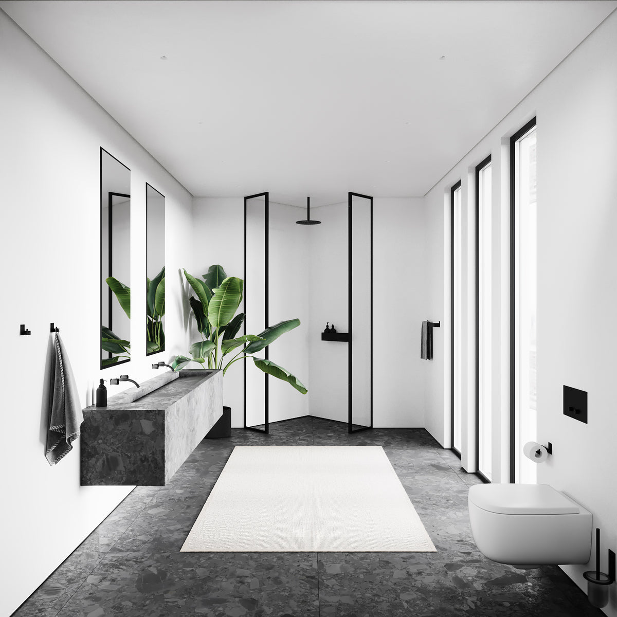Toiletbørste, sort • NICHBA - Copenhagenhomedesign