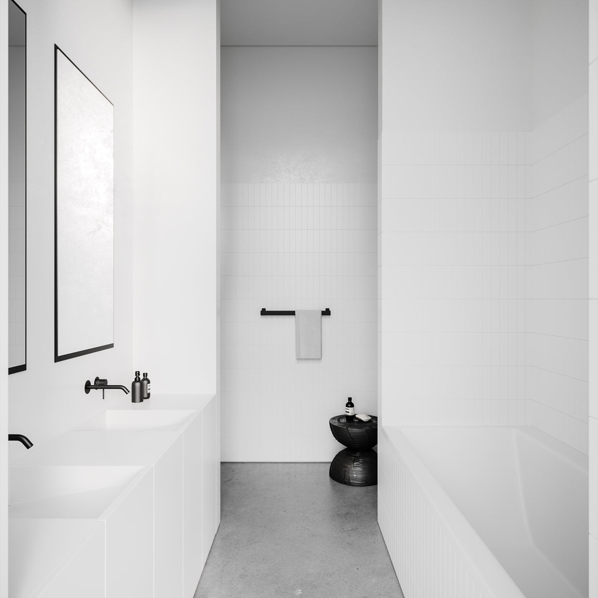Håndklædeholder, sort • NICHBA - Copenhagenhomedesign