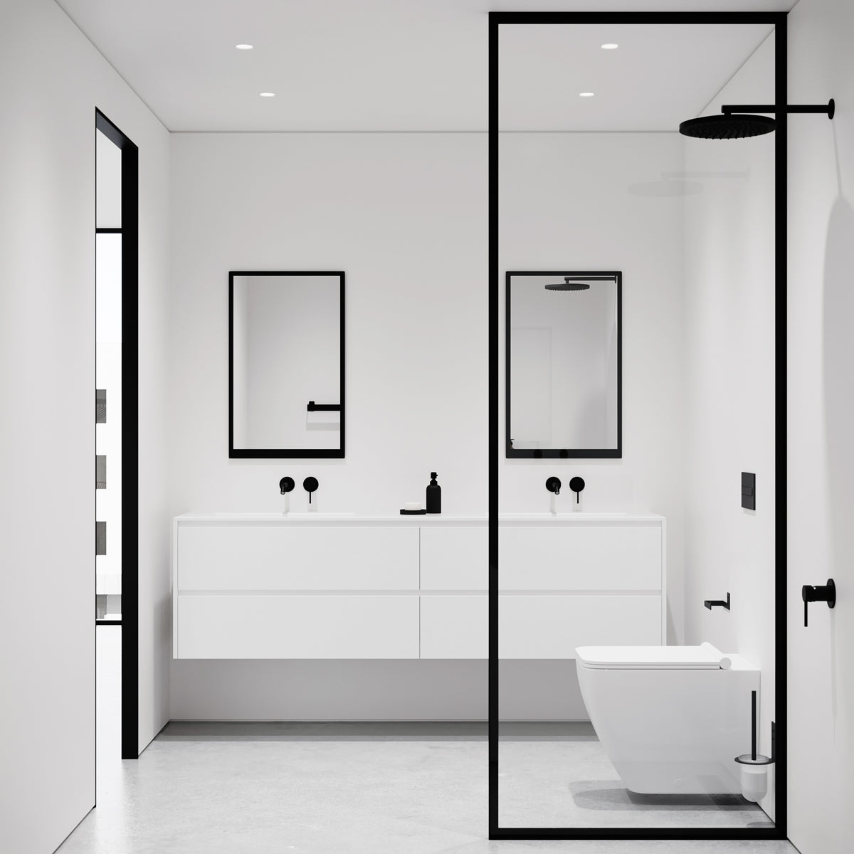 Toiletbørste, sort • NICHBA - Copenhagenhomedesign