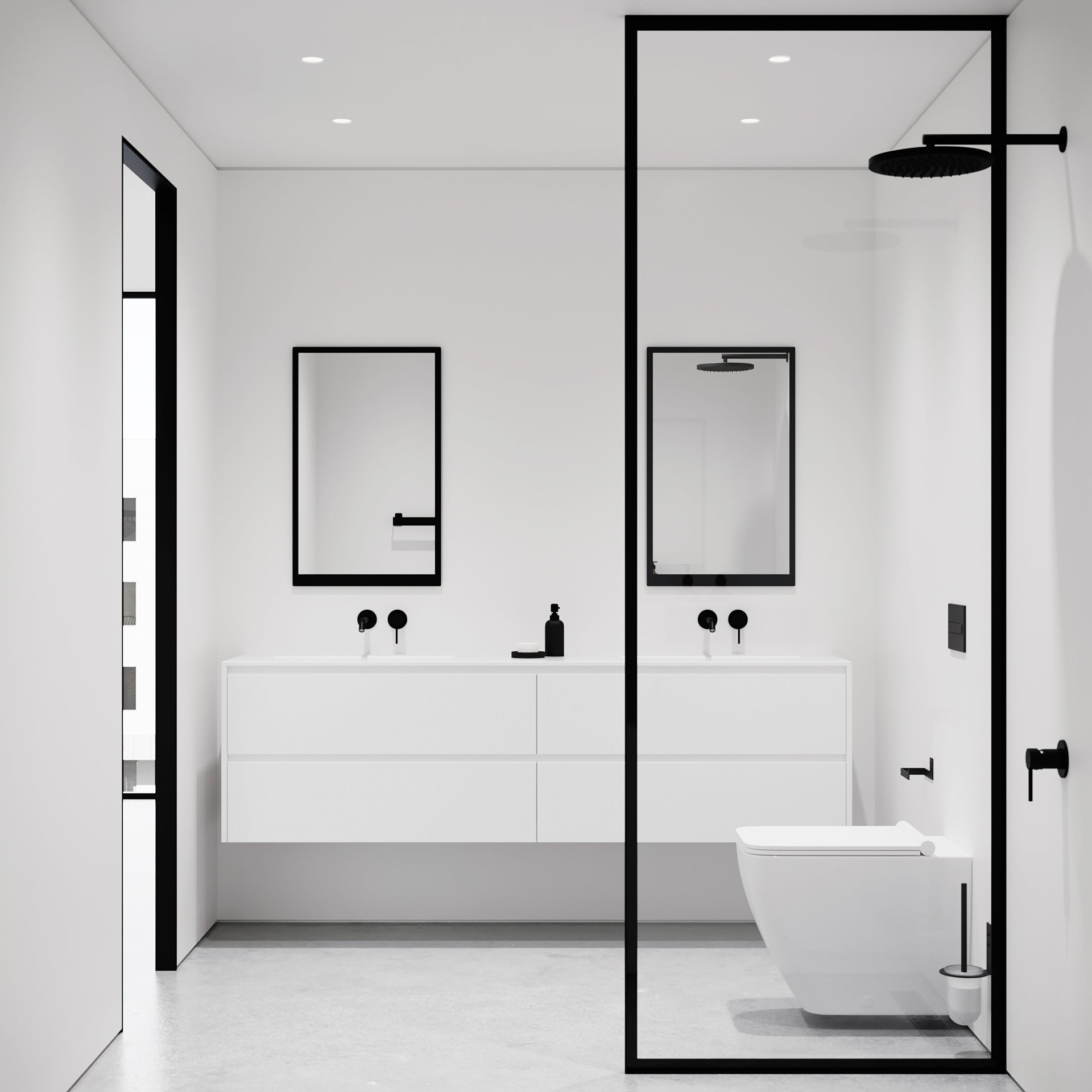Toiletbørste, sort • NICHBA