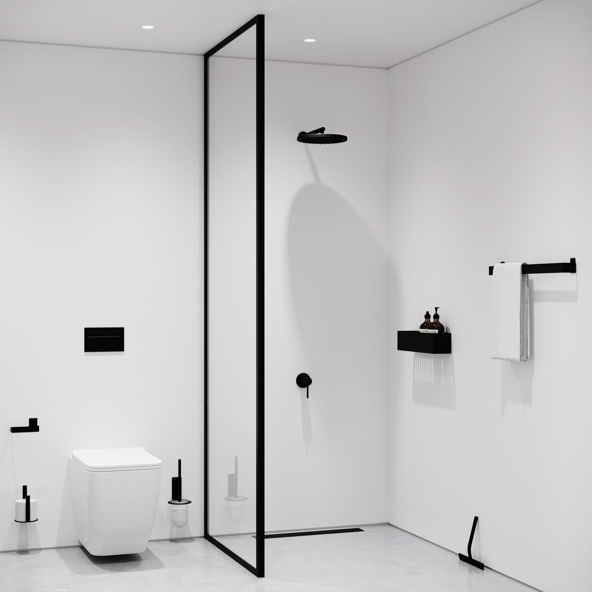 Toiletbørste, sort • NICHBA