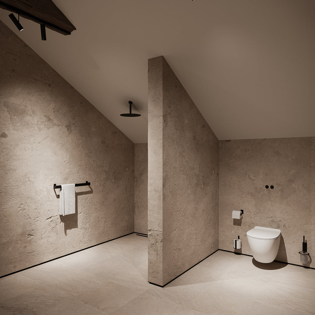 Ekstra toiletrulleholder (reserve), sort • NICHBA - Copenhagenhomedesign