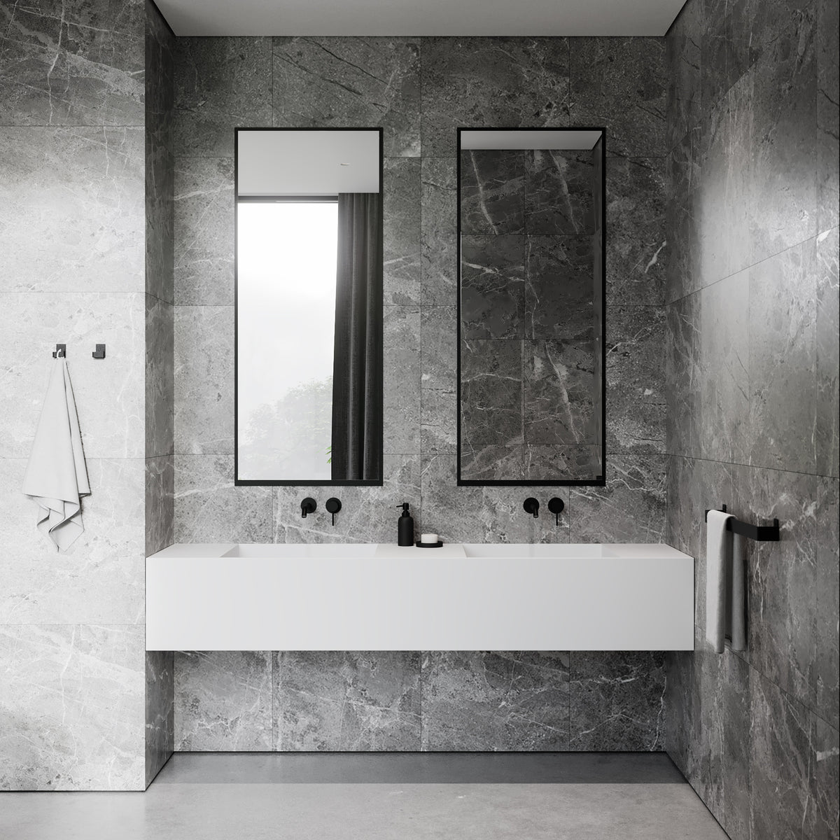 Håndklædeholder, sort • NICHBA - Copenhagenhomedesign
