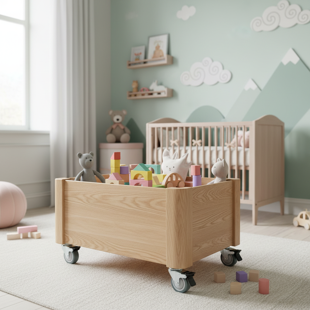 Hamborg - møbelhjul i Ø75 mm med bremse