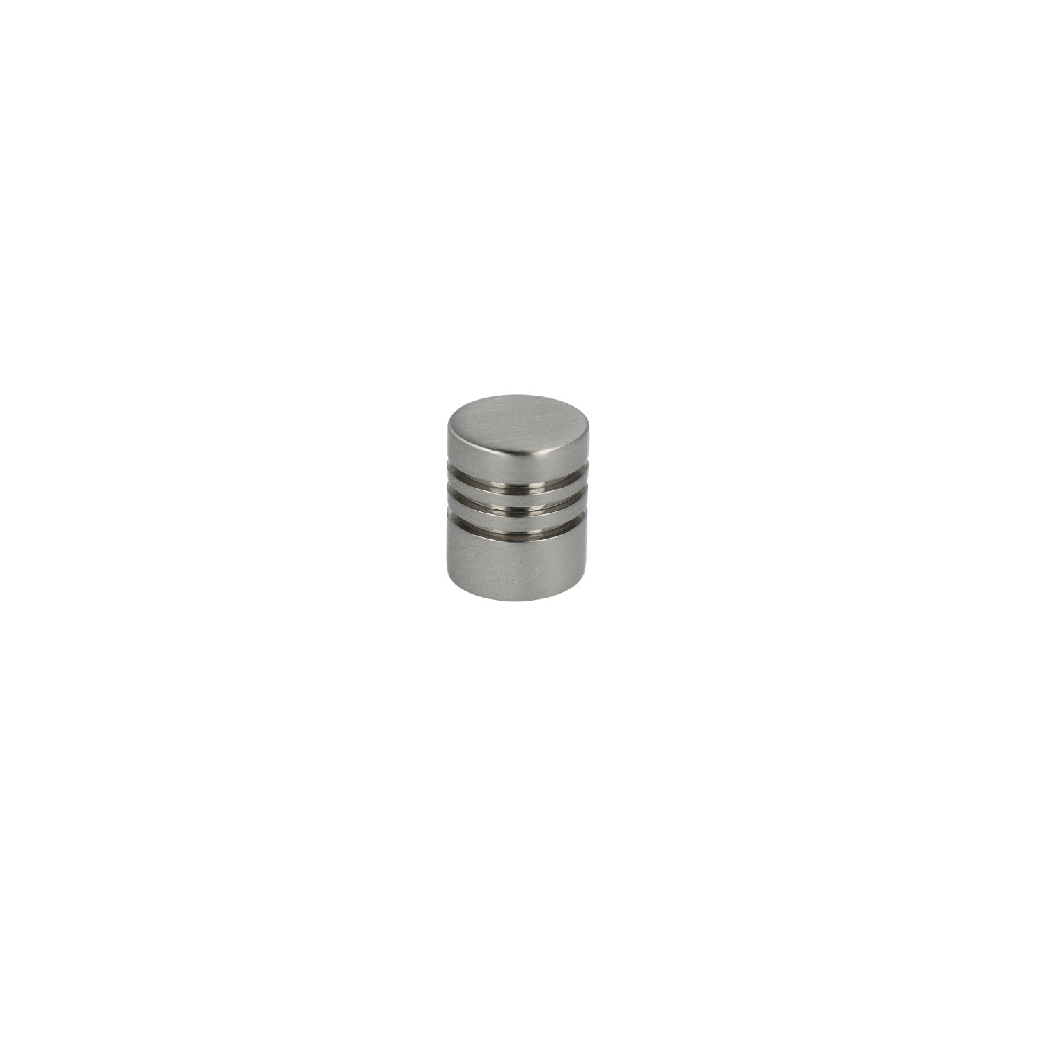 Hanstholm • Cylinder knop med rigler, rustfrit stål look