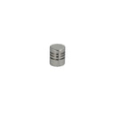 Hanstholm • Cylinder knop med rigler i rustfri stål look