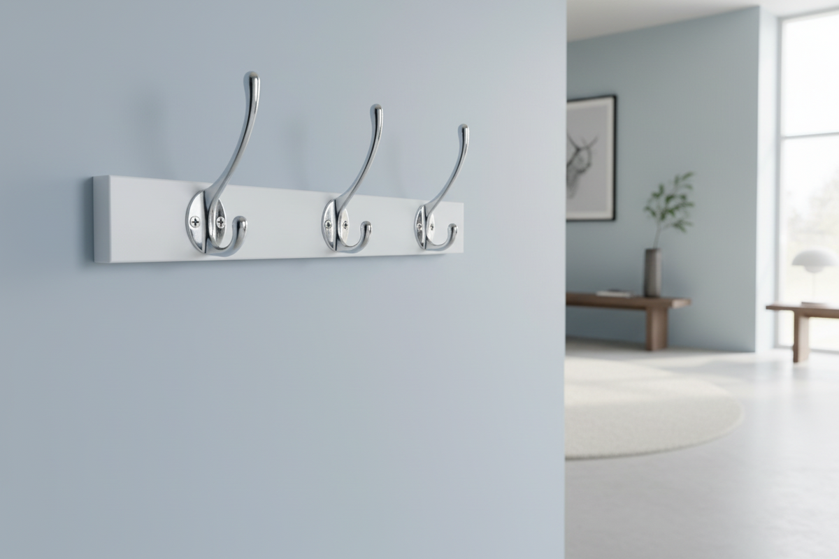 Helsingborg • Frakkekrog, blank krom 106 mm - Copenhagenhomedesign
