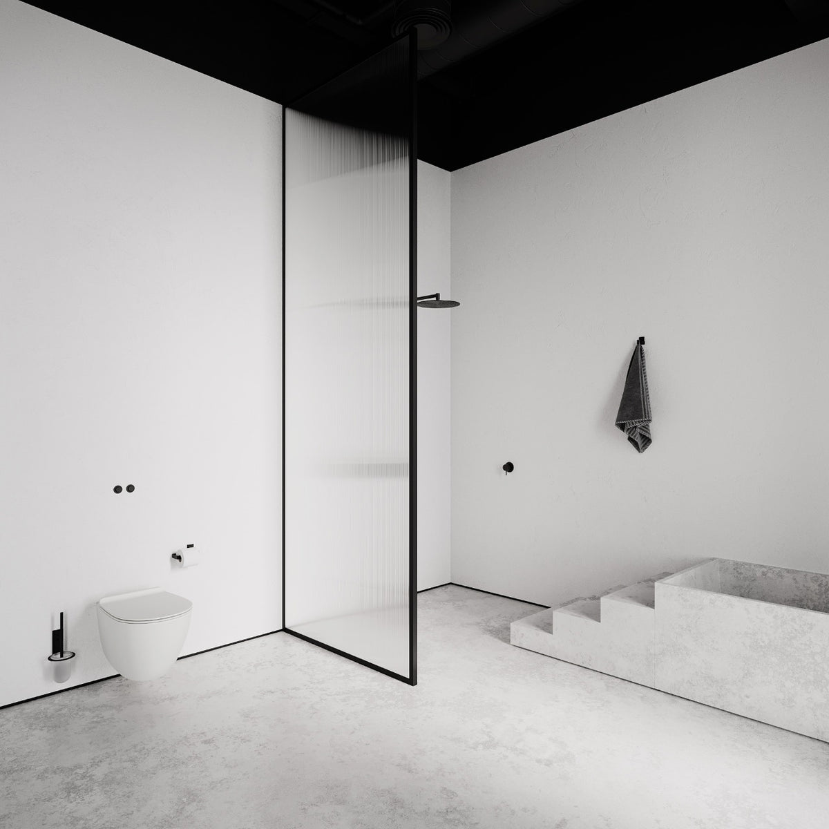 Toiletrulleholder, sort • NICHBA - Copenhagenhomedesign
