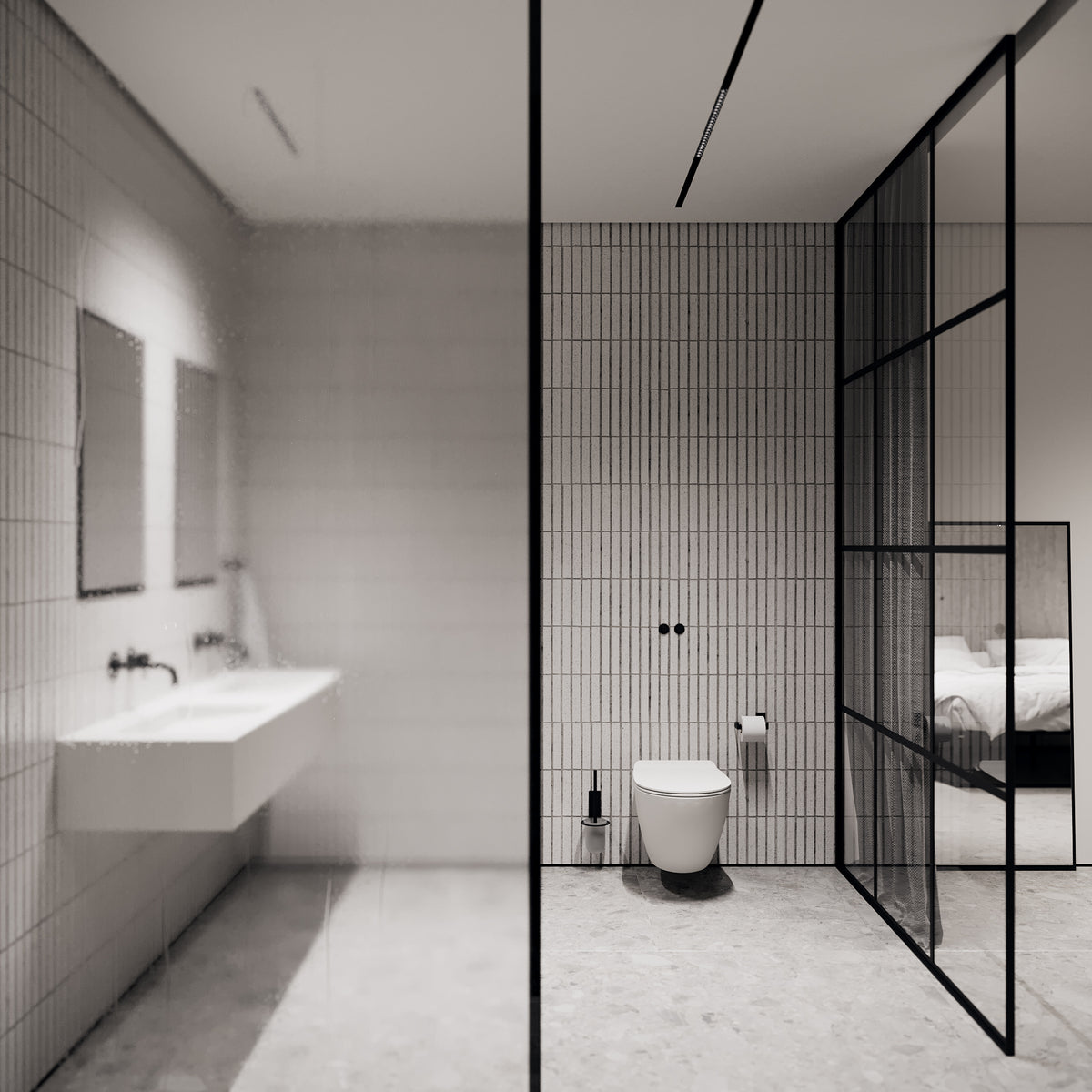 Ekstra toiletrulleholder (reserve), sort • NICHBA - Copenhagenhomedesign