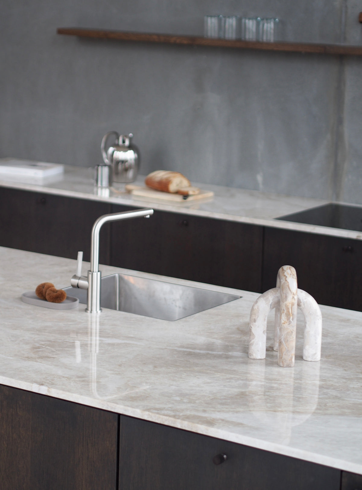 Møbelknop med diamond cut i bronze / bruneret messing, 33 mm - Nyboder • Chr. Jørgensen - Copenhagenhomedesign