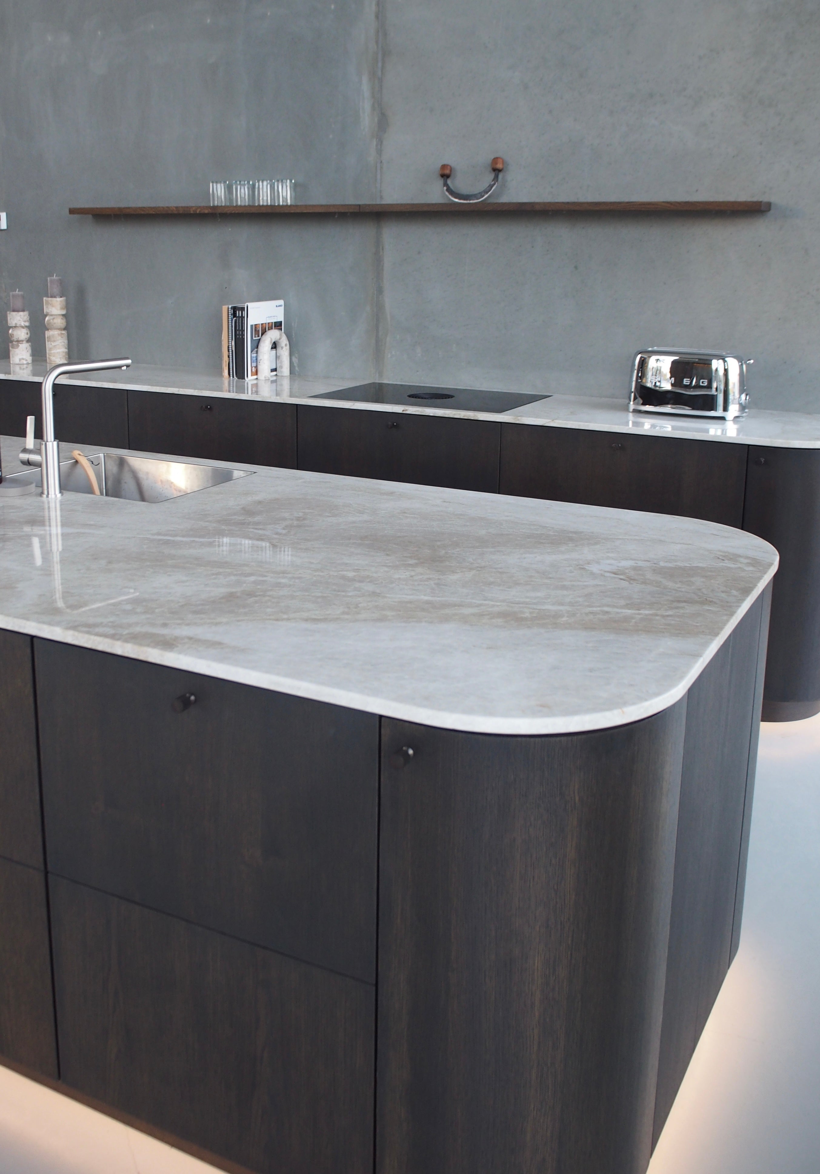 Møbelknop med diamond cut i bronze / bruneret messing, 33 mm - Nyboder • Chr. Jørgensen