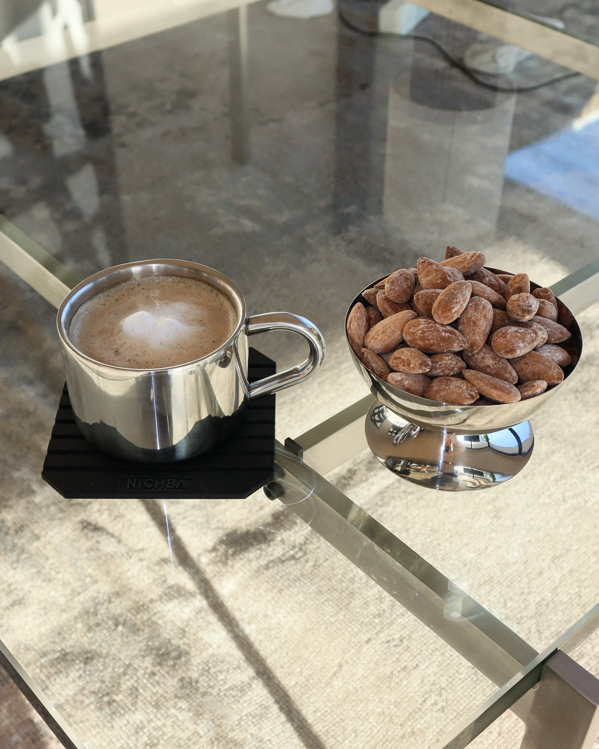 Kaffesæt Cappuccino TRIO rustfrit stål • NICHBA