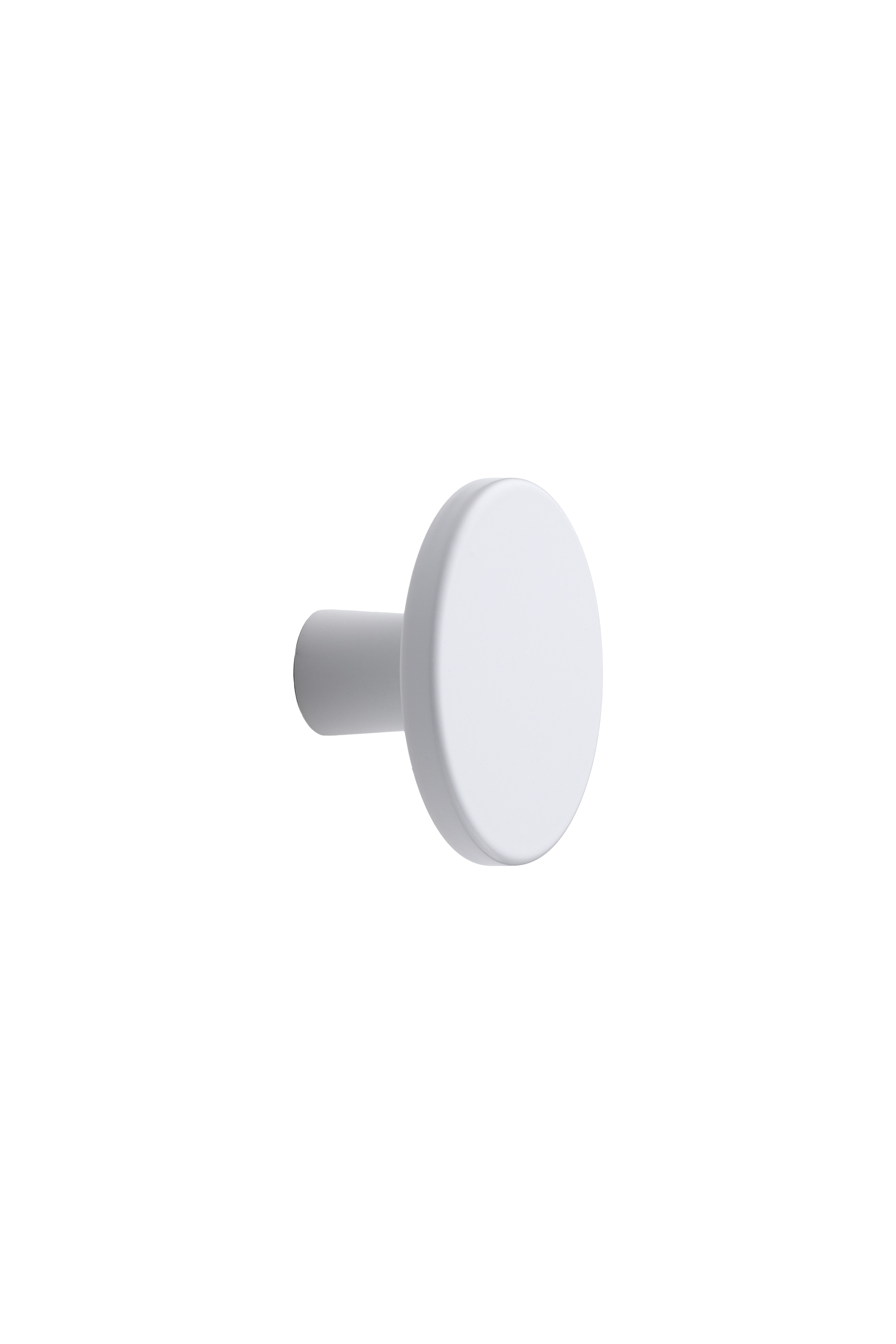PLATO knop, aluminium, hvid • Furnipart
