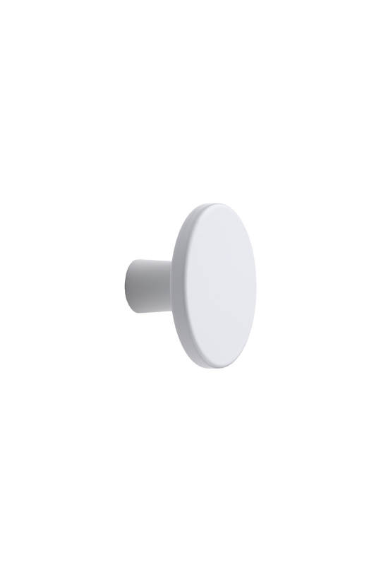 PLATO knop, aluminium, hvid • Furnipart