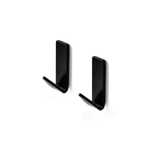 Knager, mat sort (2 stk.) • Bastant Design